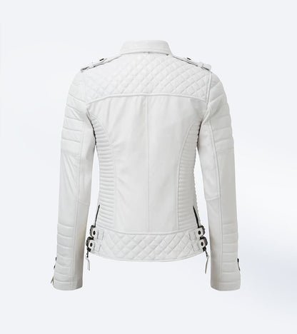 Moto Jacket with Quilted Panels